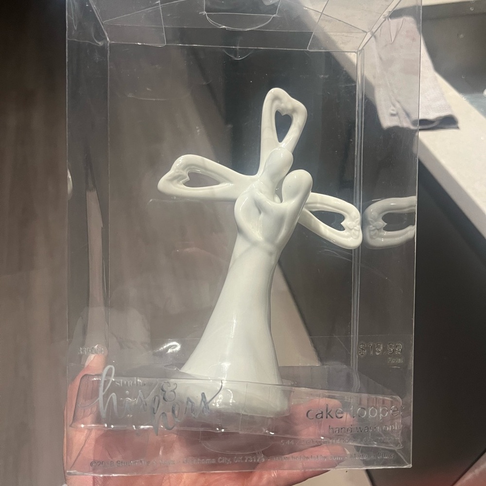 Cake Topper - White